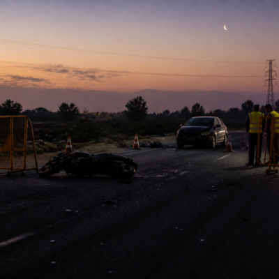 Road intersection near Devanahalli where a fatal collision involving a BMW motorcycle and a Maruti Swift Dzire was reported