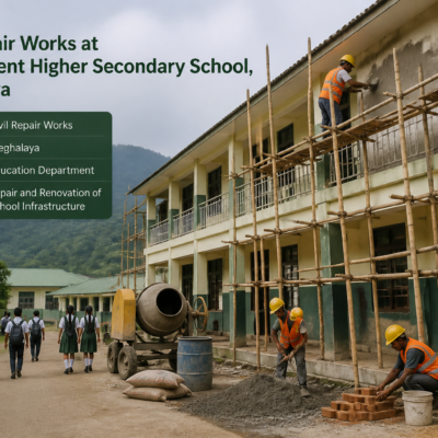 Renovation and repair works at government higher secondary school buildings in Meghalaya's West Khasi Hills district
