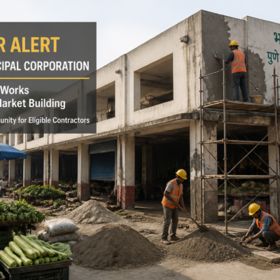 Civil repair and maintenance works under Pune Municipal Corporation at Madhil Bhaji Mandai market, Pune