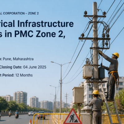 Electrical infrastructure work in Pune Municipal Corporation Zone 2 under Maharashtra Government tender