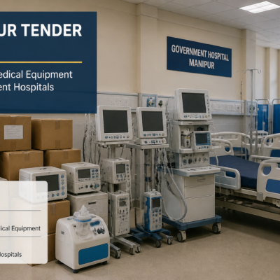 Medical equipment supply tender in government hospital setting in Imphal for Manipur health infrastructure projects