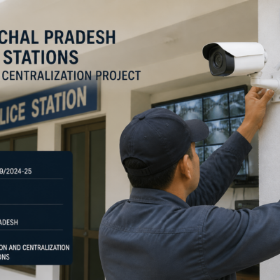 CCTV infrastructure being installed in Arunachal Pradesh police station as part of security system upgrade