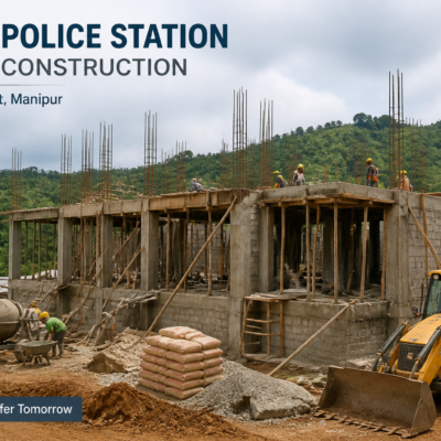 Construction of basic infrastructure at Litan Police Station in Ukhrul District, Manipur
