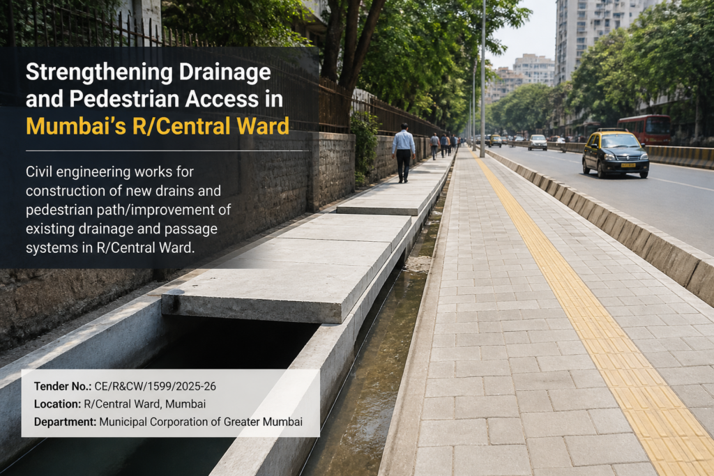 Urban drainage and passage improvement works in Mumbai's RC Ward by Government of Maharashtra