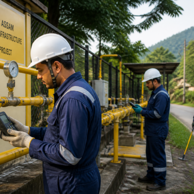 Gas pipeline maintenance and monitoring infrastructure works in North Bank Assam under Government of Assam LMC and DMA tender