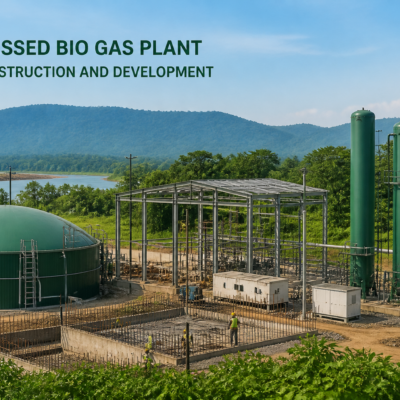 Compressed Bio Gas Plant under construction and development in Assam