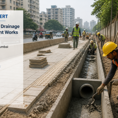 Civil infrastructure improvement works on pathways and drainage system in Jogeshwari (E), Mumbai