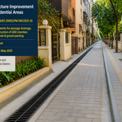 Urban passage drainage and pathway improvement work in N Ward, Mumbai by Municipal Corporation of Greater Mumbai