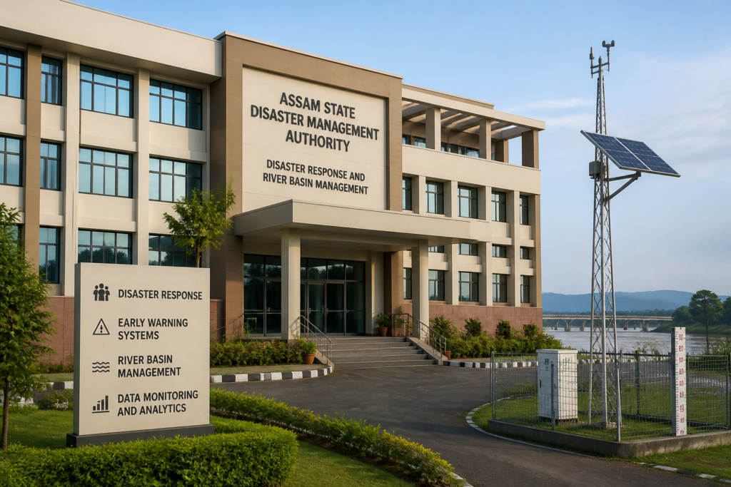Government building of Assam State Disaster Management Authority related to Assam Incident Response System tender