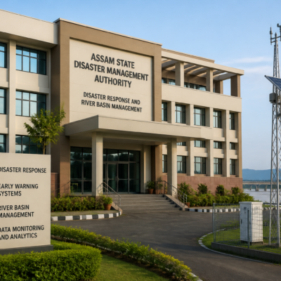 Government building of Assam State Disaster Management Authority related to Assam Incident Response System tender