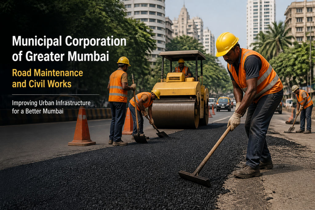 Road maintenance civil works by Municipal Corporation of Greater Mumbai in Chandivali Vidhansabha beat no.159 L Ward