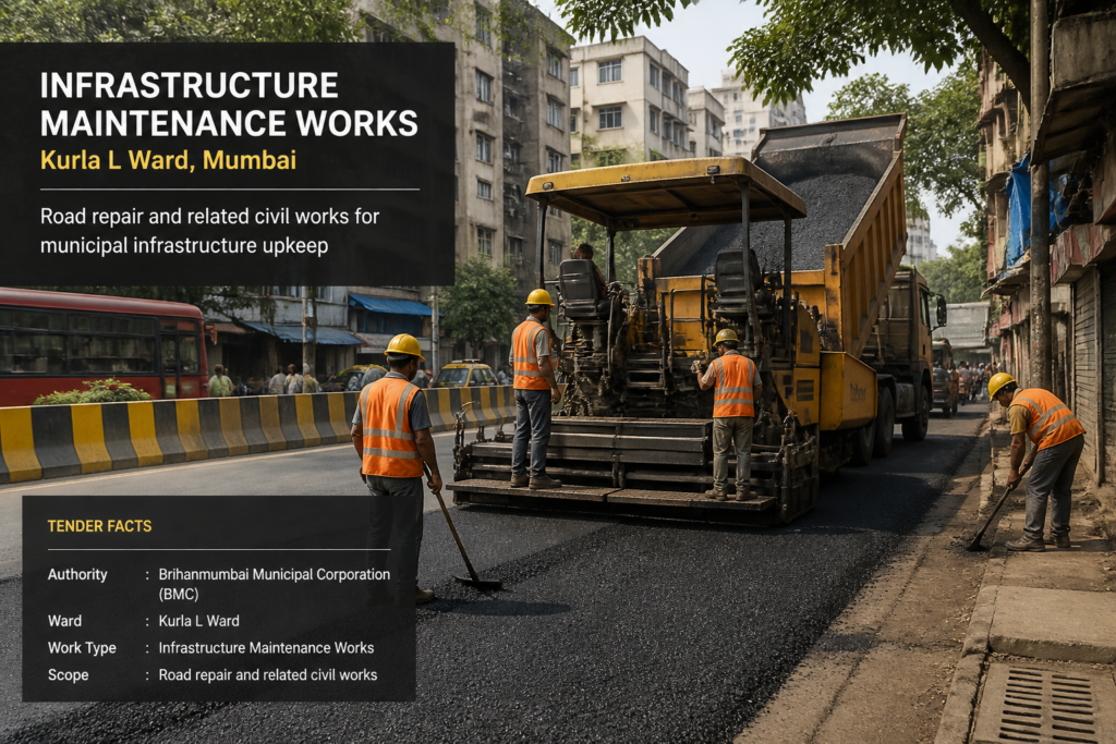 Civil works maintenance project in Chandivali Vidhansabha beat no.156 L Ward, Mumbai