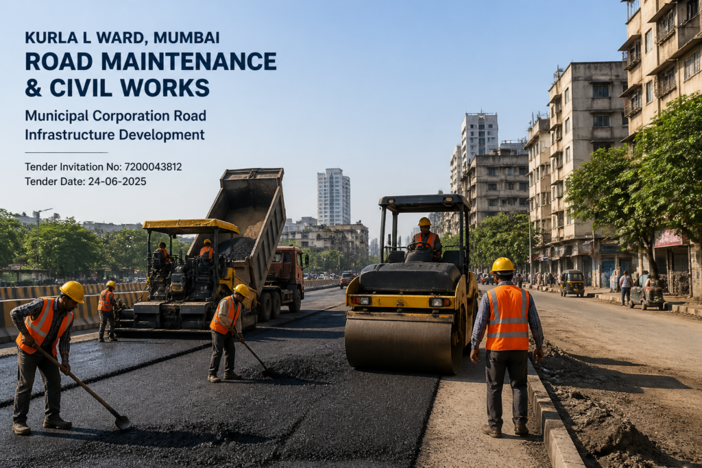 Road maintenance civil works underway in Chandivali Vidhansabha beat no.159 of L Ward, Mumbai