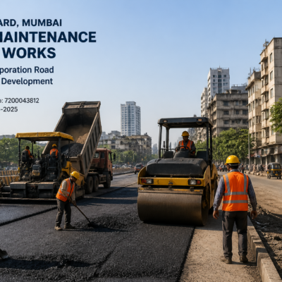 Road maintenance civil works underway in Chandivali Vidhansabha beat no.159 of L Ward, Mumbai