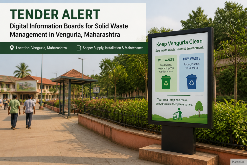 Digital boards installed for solid waste management promotion in Vengurla municipal area