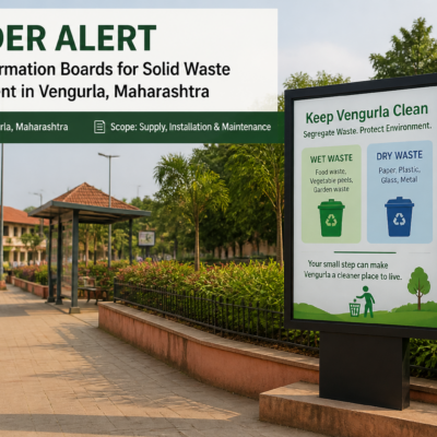 Digital boards installed for solid waste management promotion in Vengurla municipal area