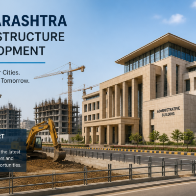 Government of Maharashtra public works infrastructure site illustrating tender for 2026-27 construction projects