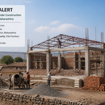 Construction site of Vyayam Shala gymnasium in Ambode village, Dhule district, Maharashtra