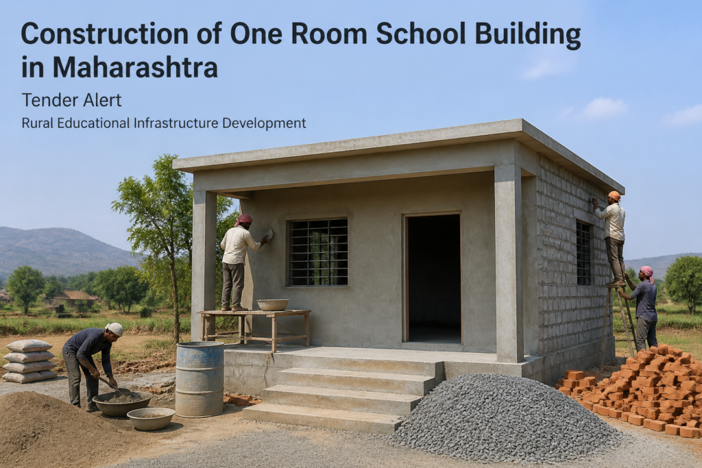 Construction of one-room ZP school classroom building at Bombiltek, Nashik district