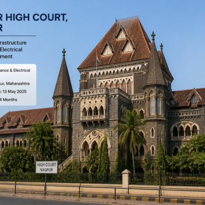 Nagpur High Court building exterior representing government infrastructure electrical works tender