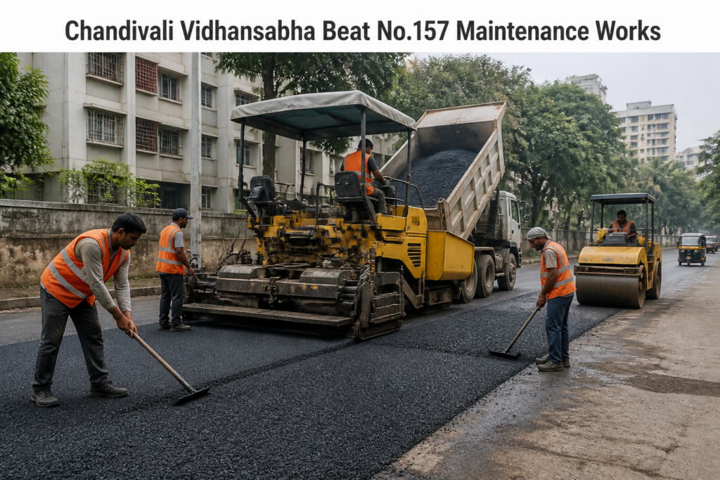 Road maintenance and civil works in Chandivali Vidhansabha beat no.157, Kurla L Ward, Mumbai