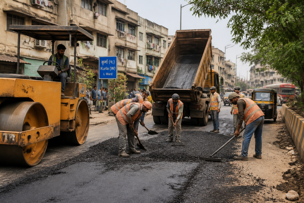 Civil maintenance works underway in Mumbai's Chandivali Vidhansabha beat no.156 L Ward