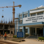 Construction and renovation work underway at pediatric intensive care unit of Assam hospital FAAMCH for SNCU/PICU upgrade