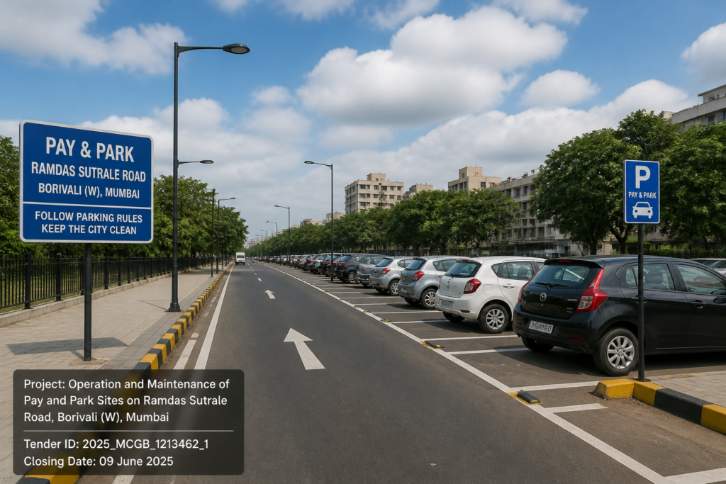 Pay and Park site at Ramdas Sutrale Road, Borivali (W), Mumbai urban road infrastructure