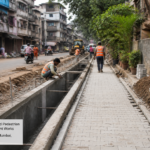Urban civil works for drainage and passage improvement in Govandi, Mumbai under Maharashtra government infrastructure project