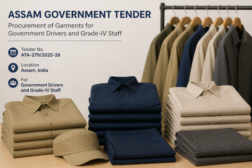 Official government liveries for drivers and Grade-IV staff procurement tender in Assam