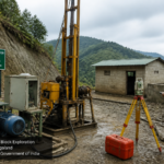 Coal block exploration site in Nagaland featuring electrical equipment and government infrastructure