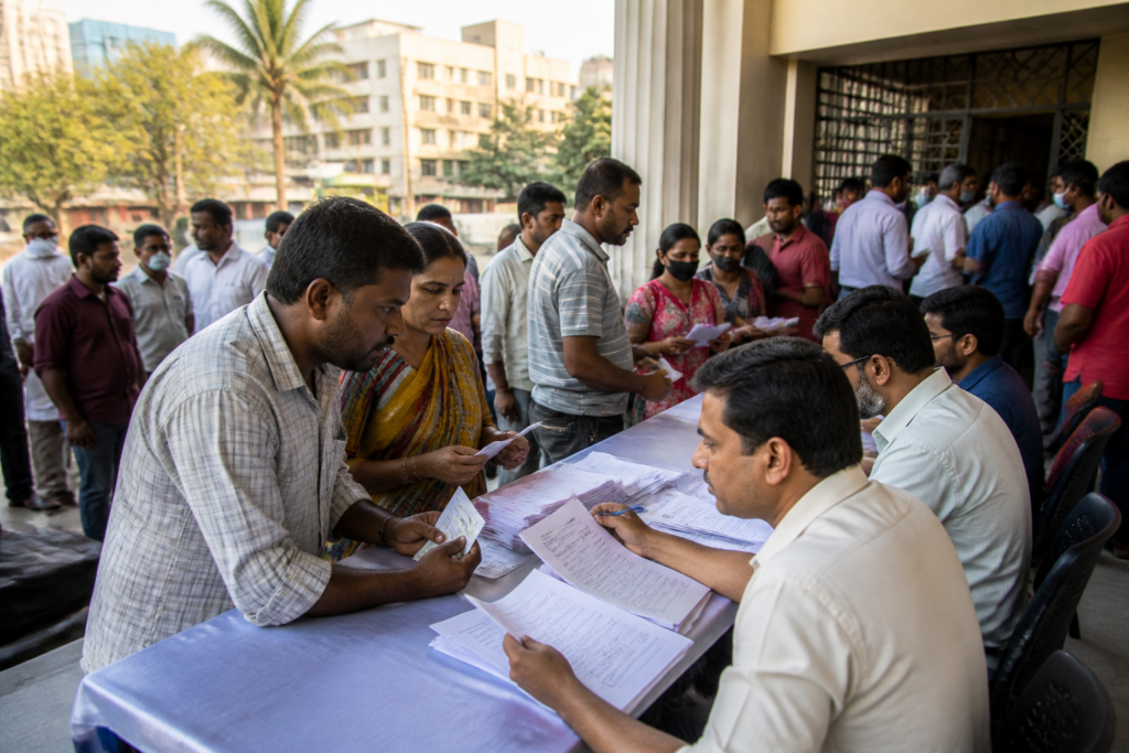 Telangana voter hearings notice and electoral roll verification in Hyderabad
