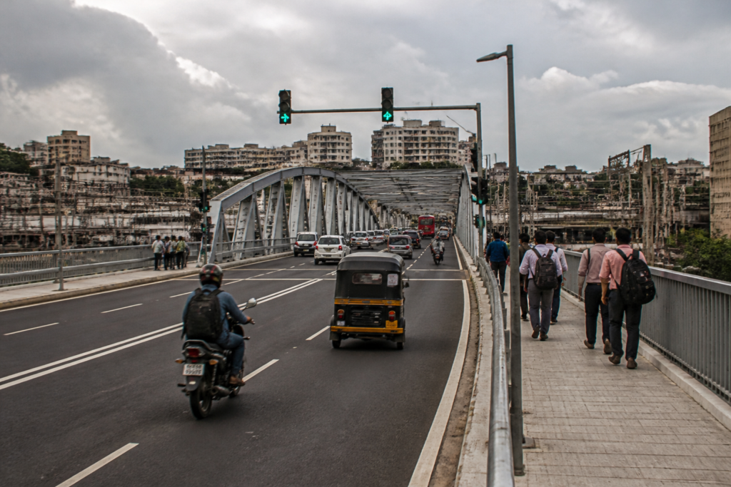 Mumbai’s rebuilt Sion bridge, a four-lane East-West road connection near Sion railway station.