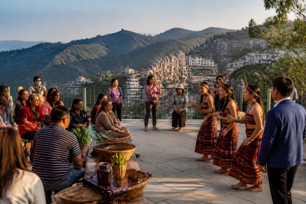 Mizoram tourism event in Aizawl highlighting cultural travel and regional connectivity