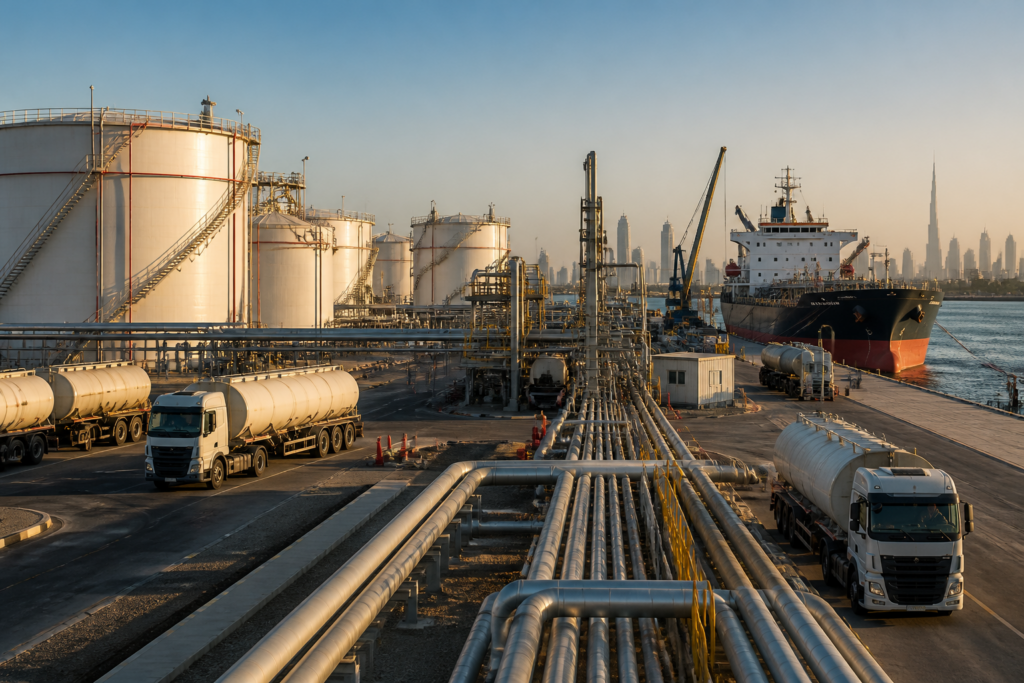 Aegis Logistics Tristar acquisition represented by an energy storage and transport facility