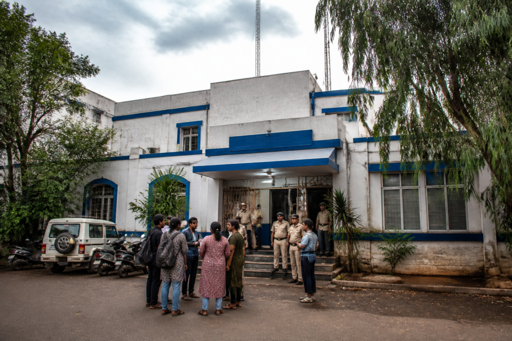 Bhopal police station linked to the suspension of a cop after an alleged protest incident