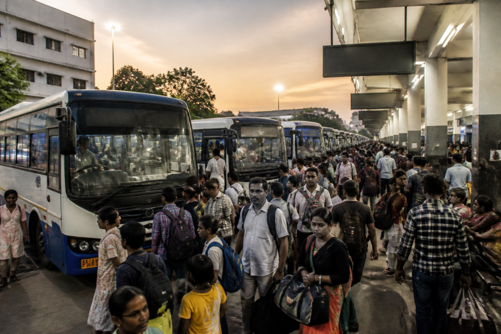 TGSRTC special buses serving passengers during Hyderabad's Dasara travel rush