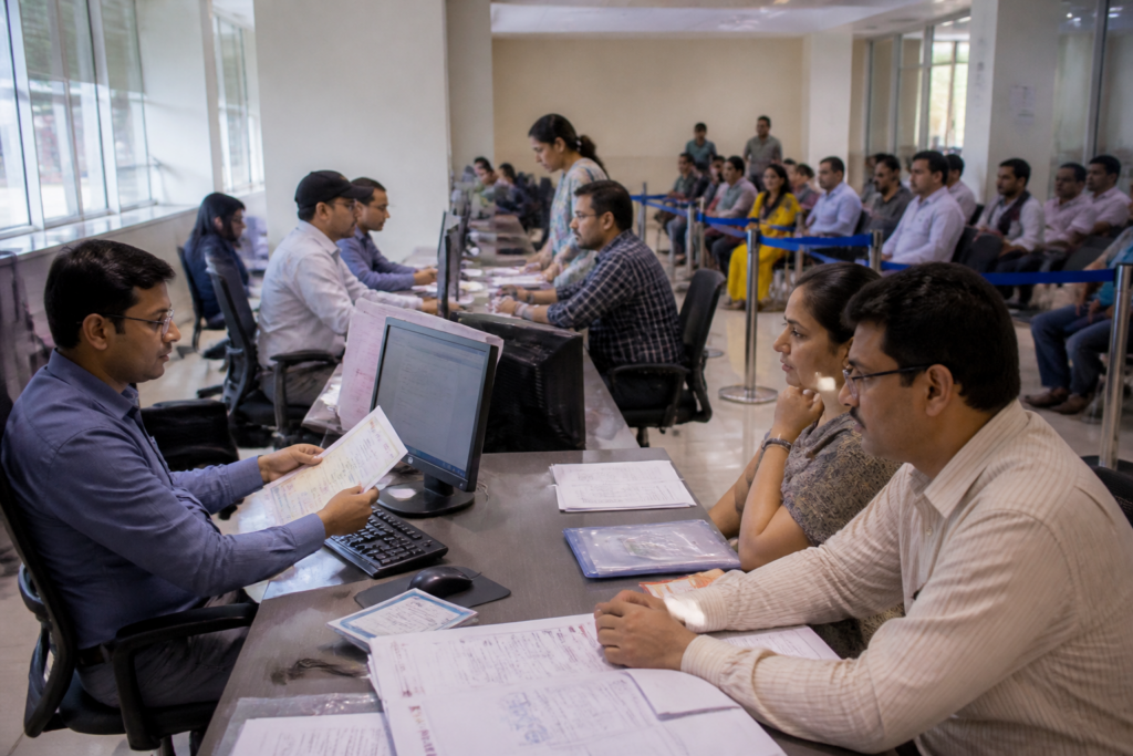 MHADA Pune housing applicants completing online forms and document verification