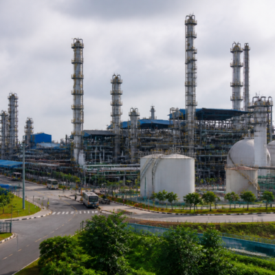 Haldia Petrochemicals plant and industrial facilities in Haldia, West Bengal
