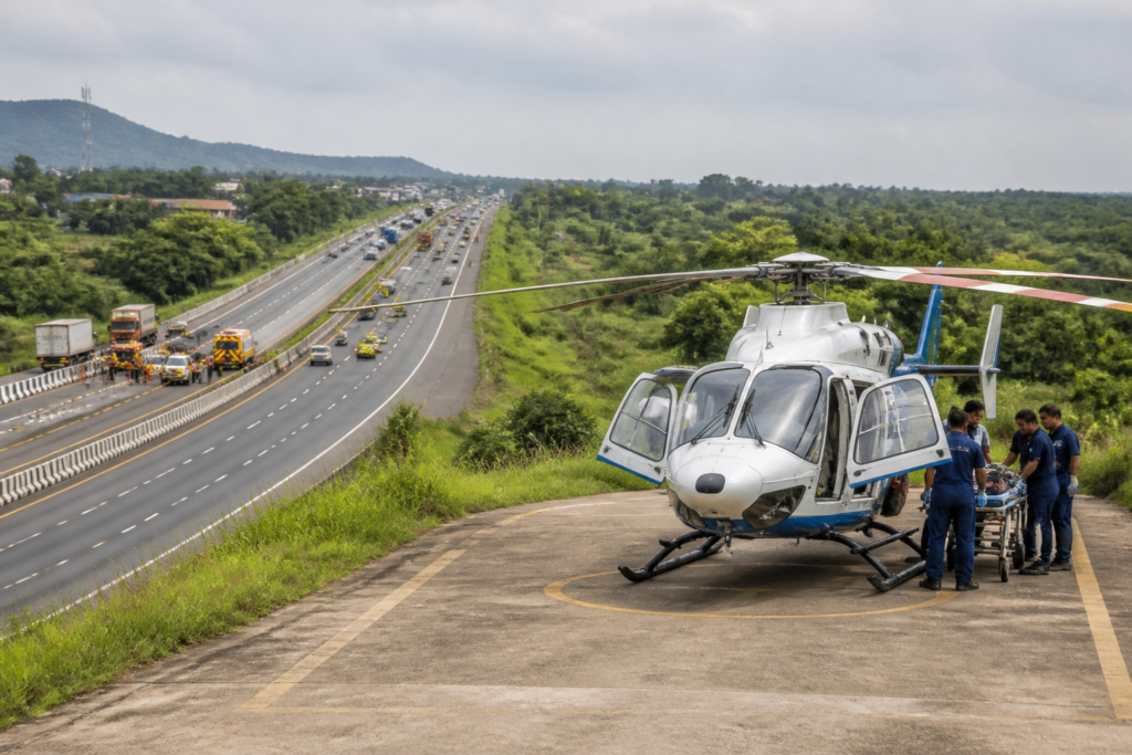 Maharashtra air ambulance service planned for highway accident response