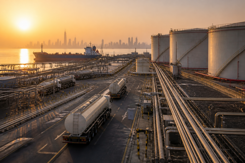Aegis Logistics Tristar acquisition represented by an energy storage and transport facility