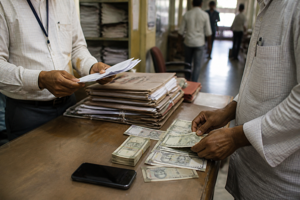 Mumbai ACB trap linked to an alleged bribe over a pending salary bill