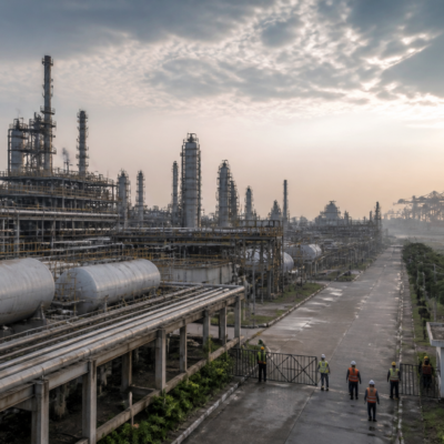 Haldia chemical complex and industrial infrastructure in Haldia, West Bengal