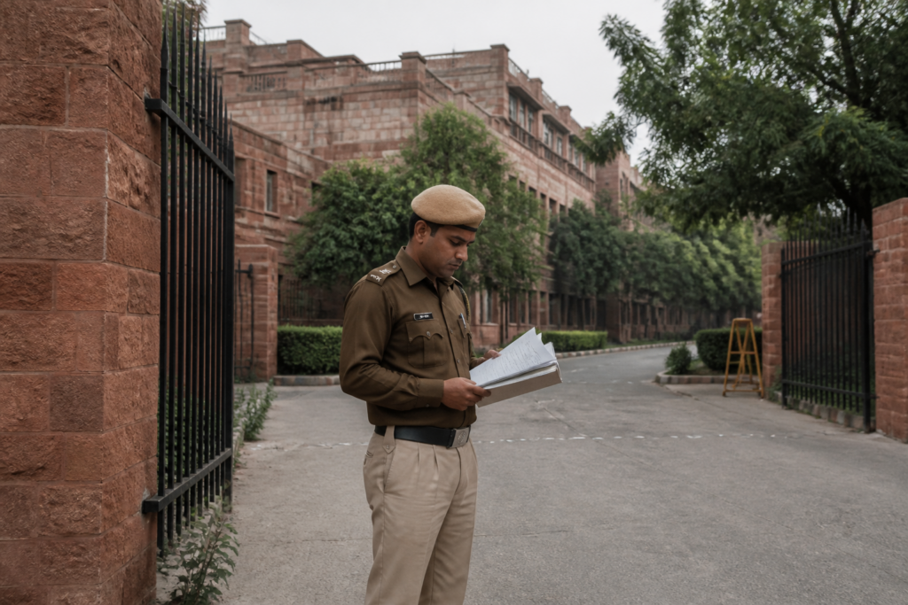 JNU sexual harassment case notice linked to a Delhi Police investigation at the university campus