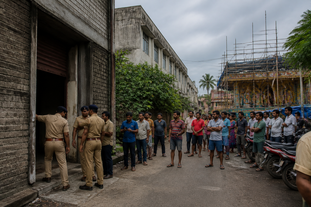 Howrah factory owner assault case near an industrial area and Durga Puja club