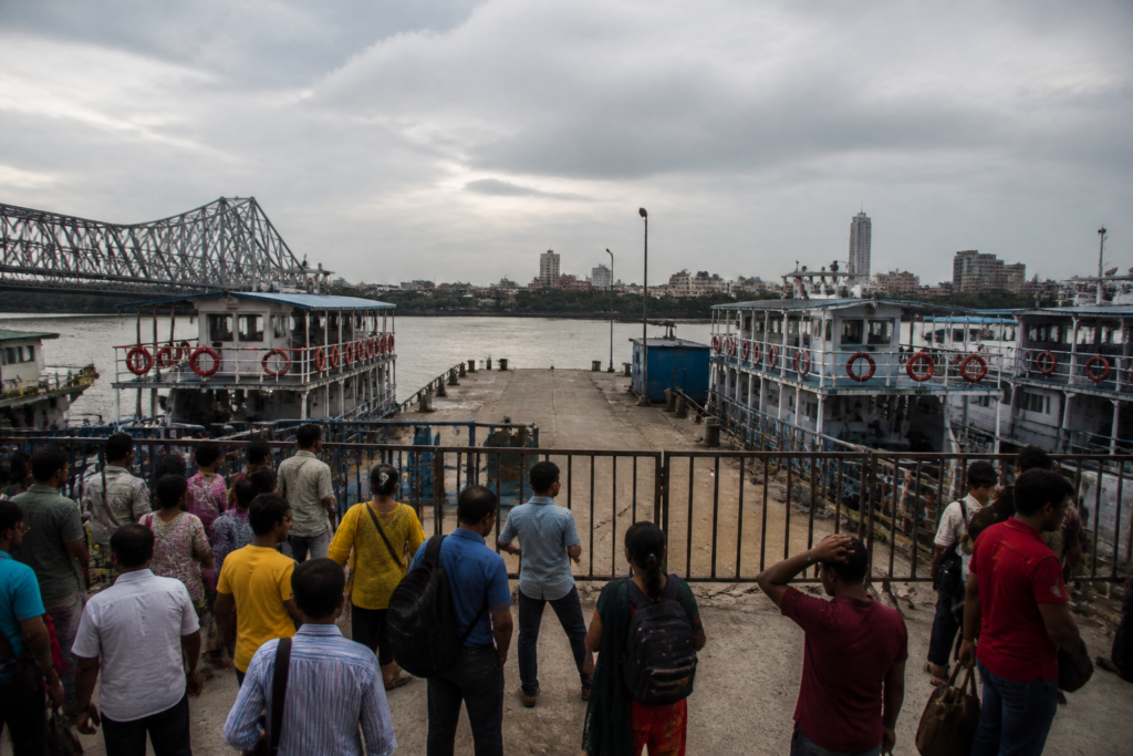 Howrah ferry services halted at a Hooghly River ghat near Howrah station