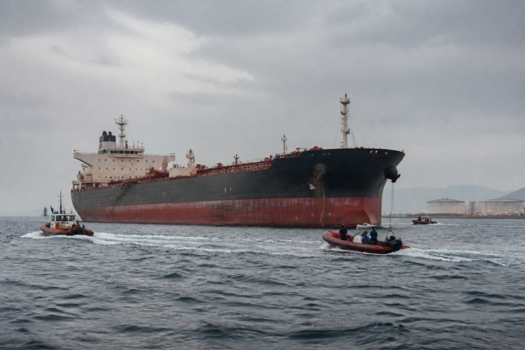 Missing seafarers' tanker near Oman after a reported drone attack