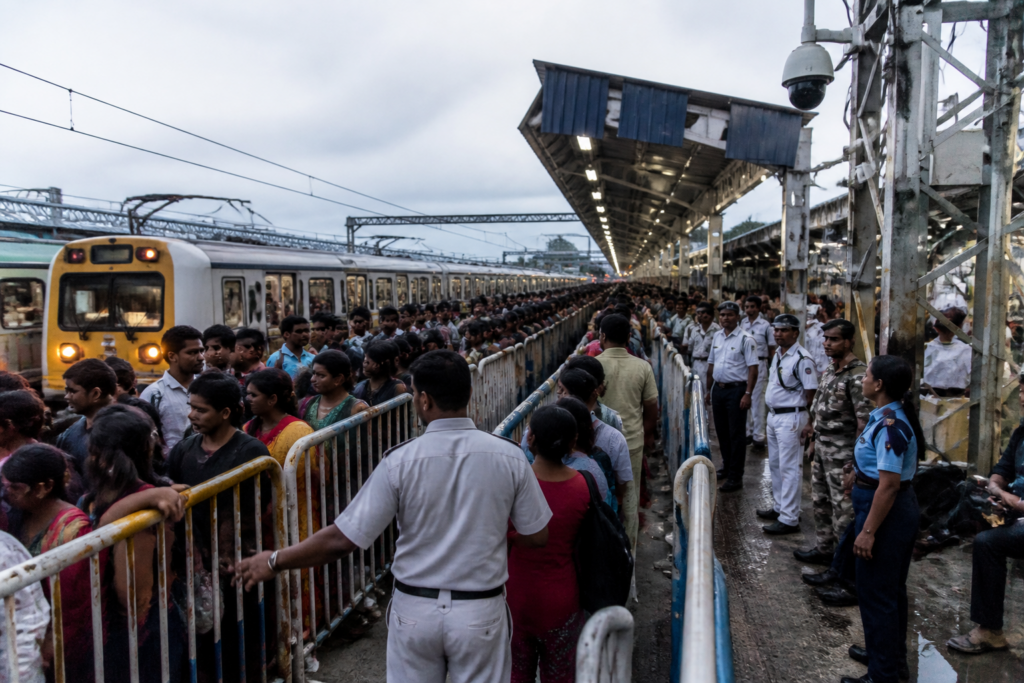 Eastern Railway special trains and crowded Kolkata station during the Durga Puja travel season