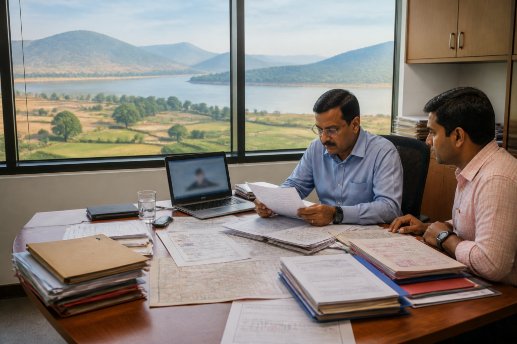 Pune project-affected land records being reviewed for rehabilitation and duplicate allotments