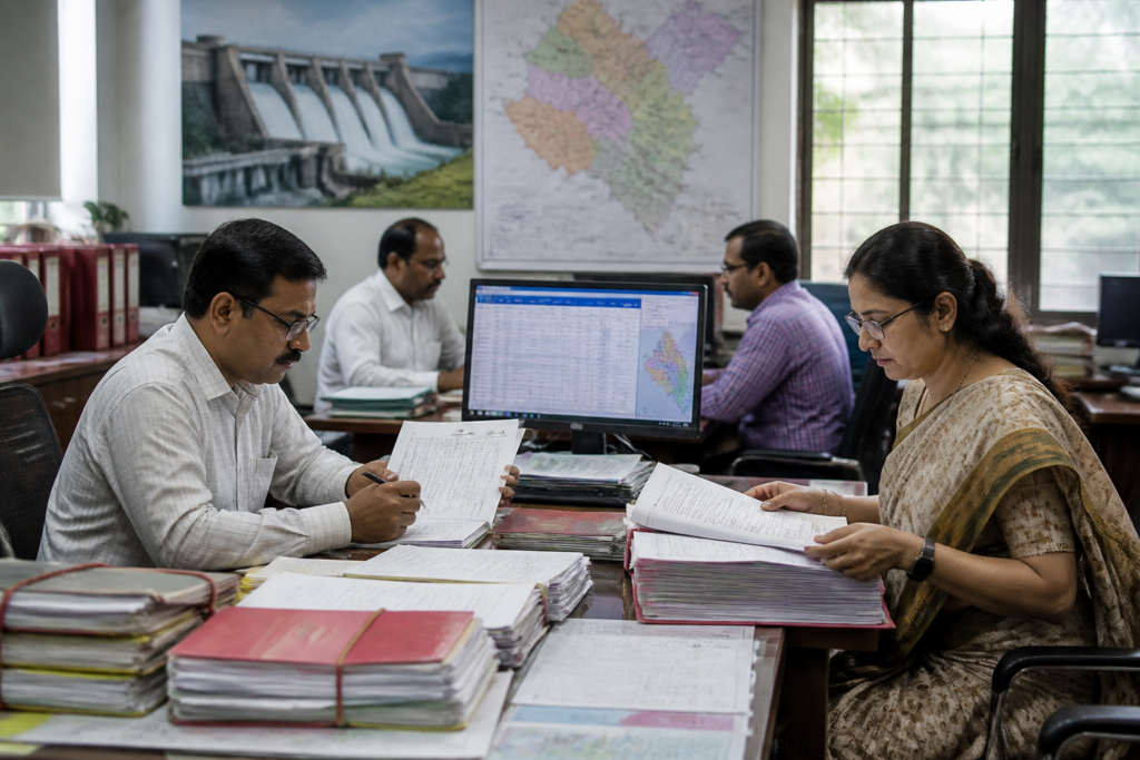 Pune project-affected land records being reviewed for rehabilitation allotments